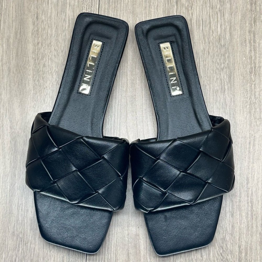 Billini Black Braided Slide Sandals